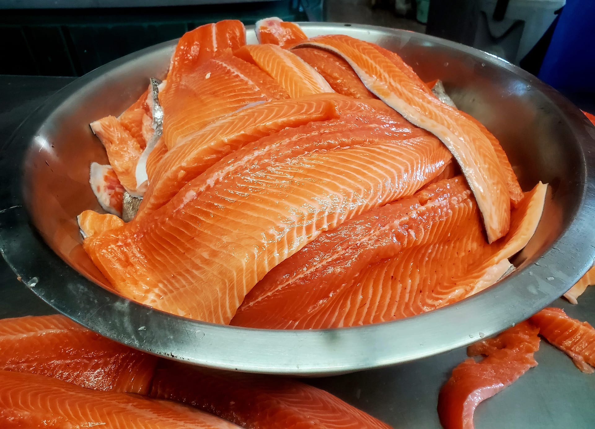 Fresh salmon fillet